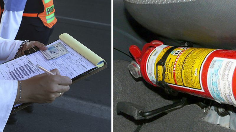 Salir a la ruta en vehículo sin los elementos de seguridad puede costar caro