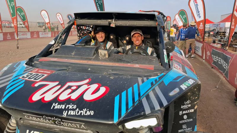 El matrimonio cordobés ganó la etapa del Rally Dakar y da pelea