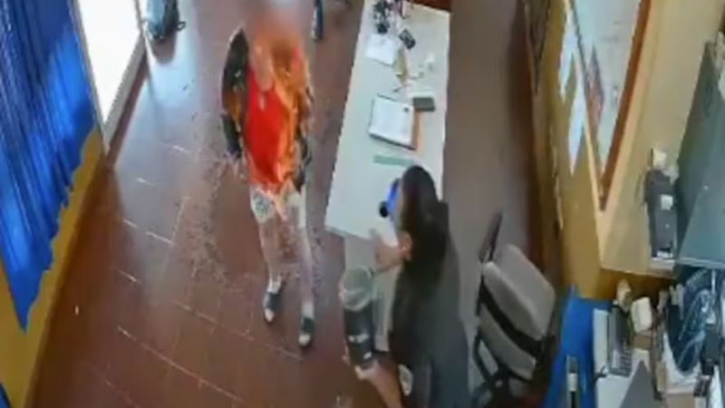Difundieron el video y el mensaje de la mujer que se prendió fuego por su hijo