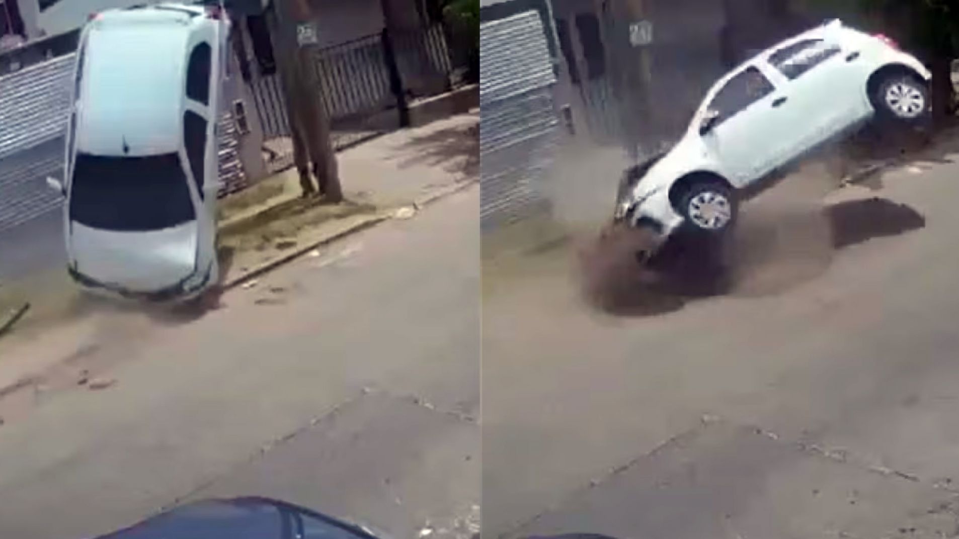 Cinematográfica persecución y tiroteo: no hubo muertos de milagro (Video)