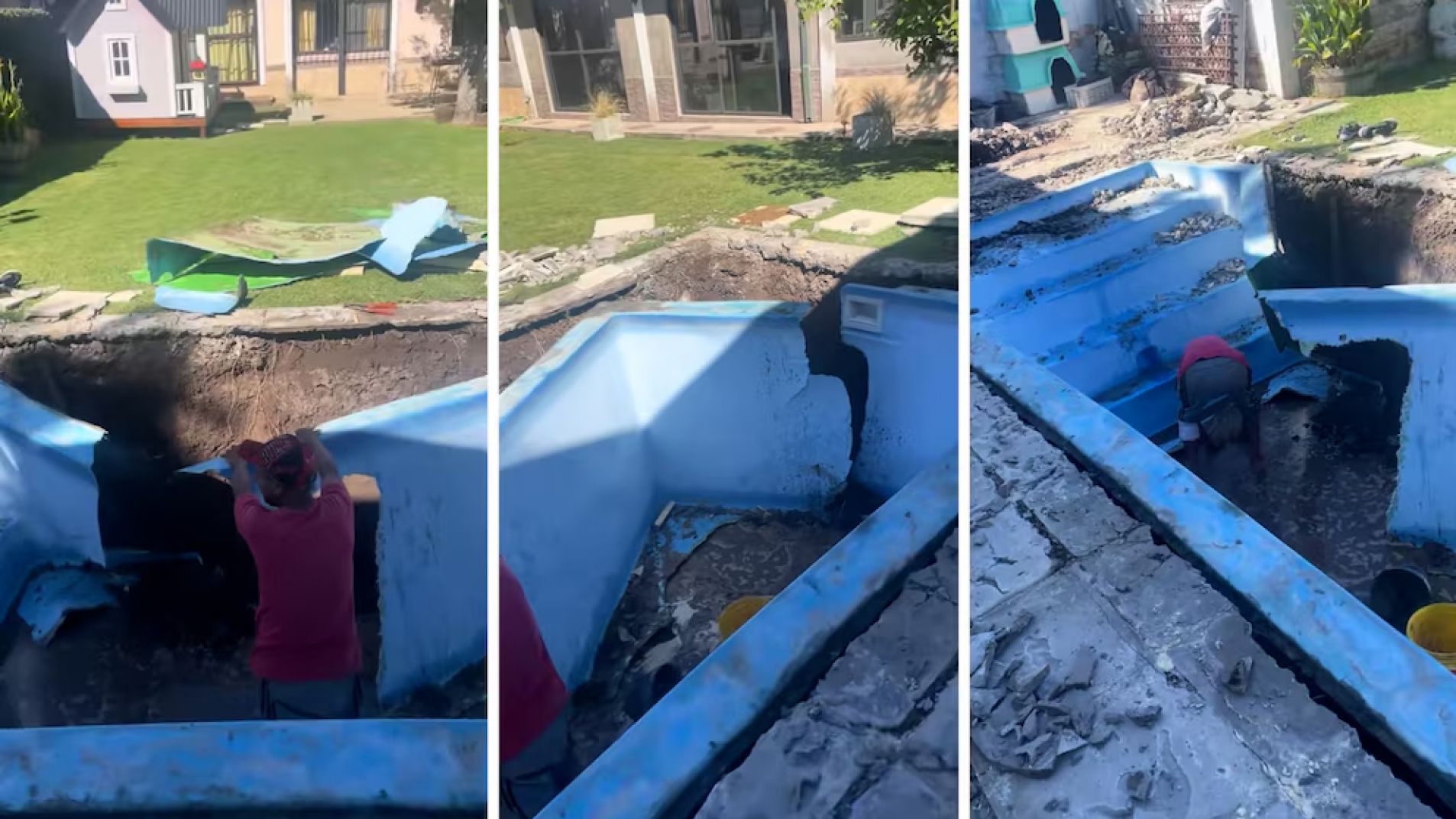 Un error que se volvió viral: debían "repintar" la pileta y entendieron "retirar"