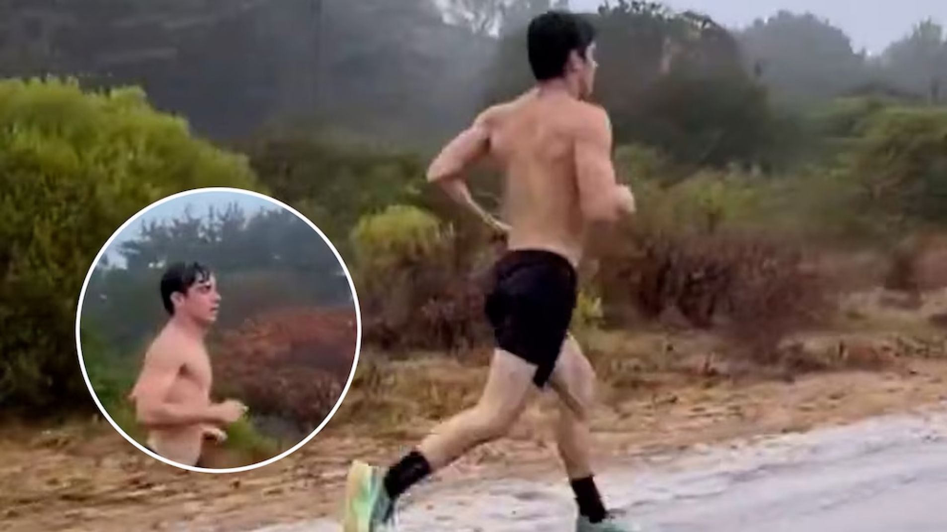 El video de Franco Colapinto entrenando bajo la lluvia