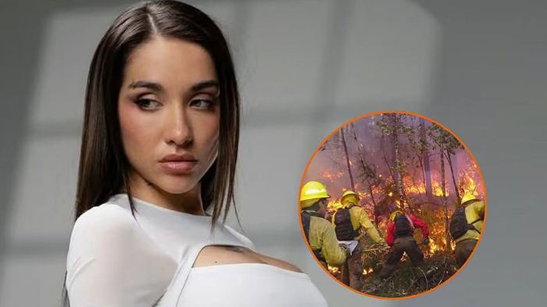 María Becerra equipó 4 brigadas que combaten el fuego en la Patagonia
