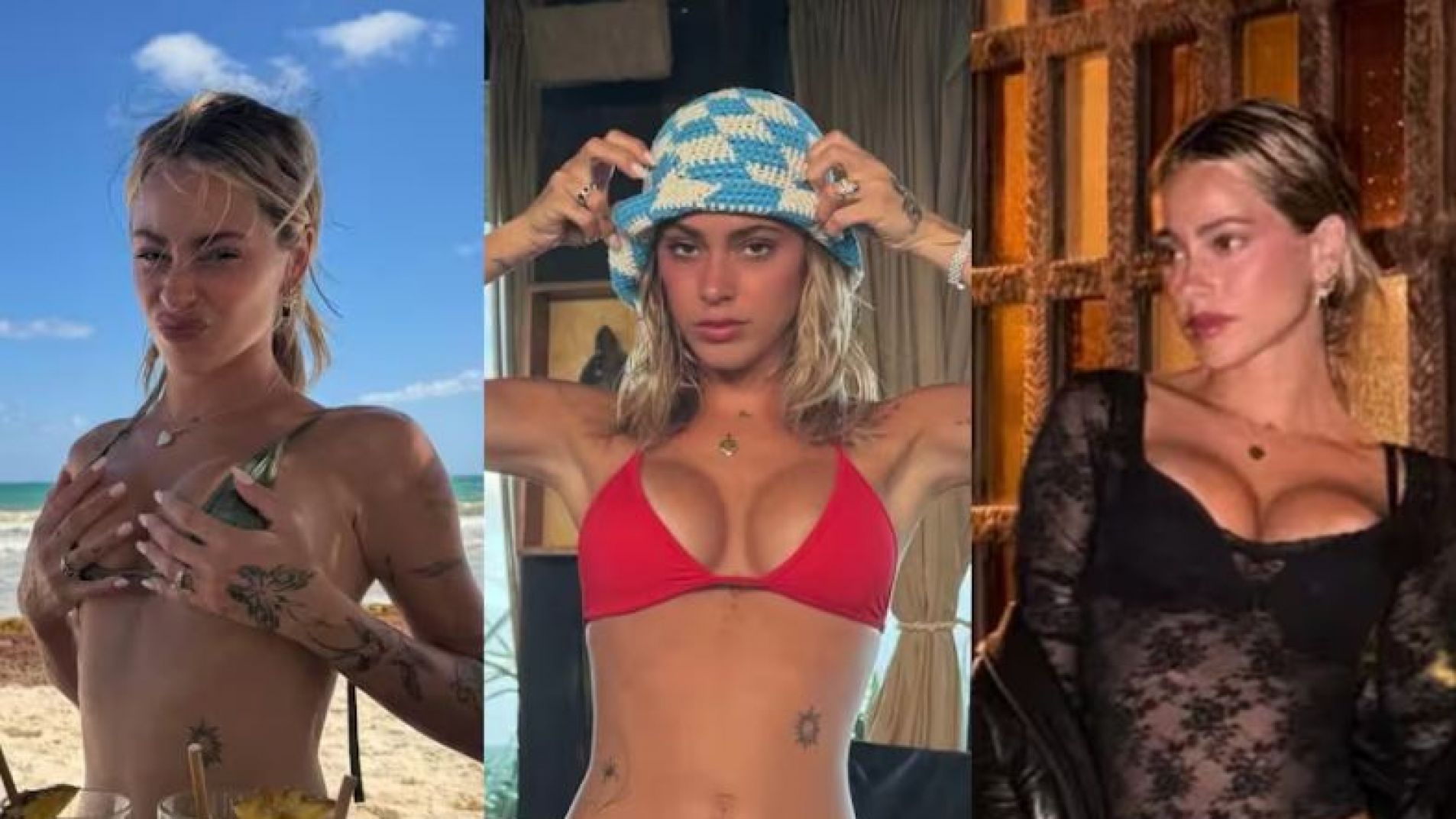 Tini compartió un álbum en bikini y encendió las redes con su cambio físico