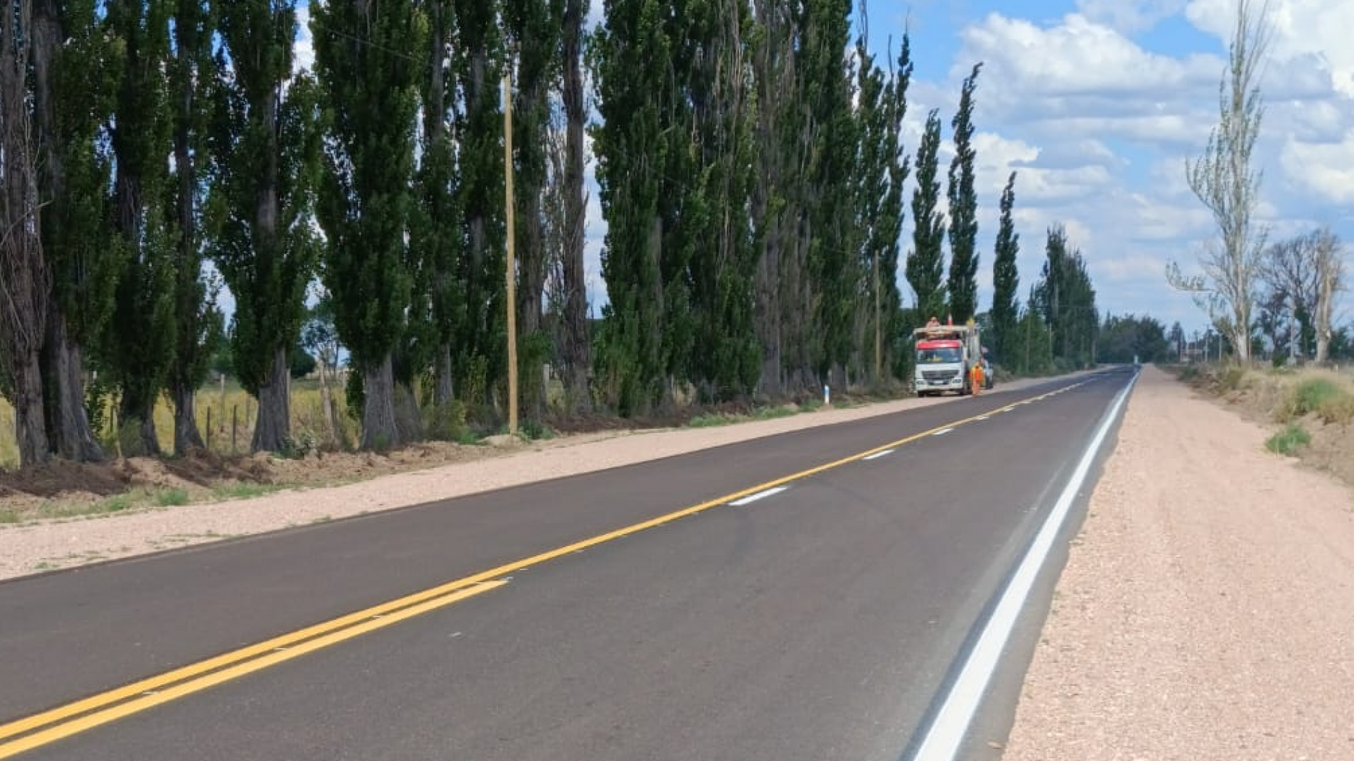 La Ruta 160, que estaba destruida, se reconstruyó durante el 2025.