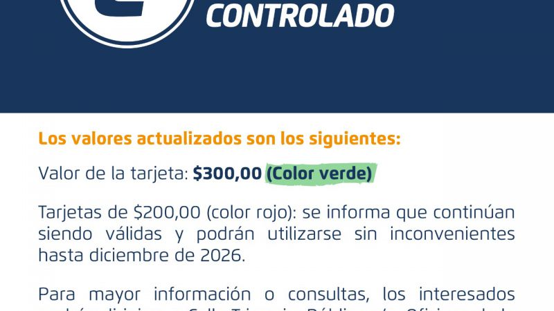 Actualizaron los valores del Estacionamiento Medido