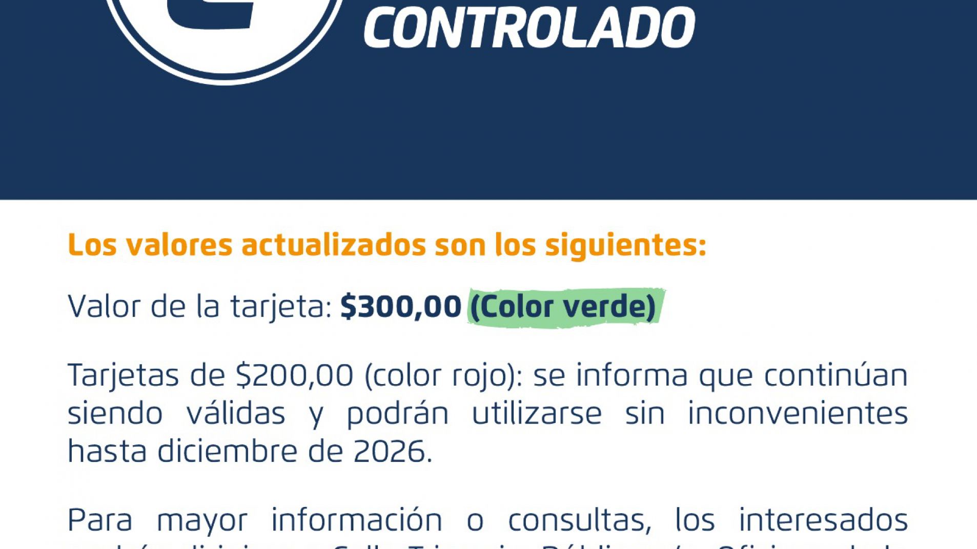 Actualizaron los valores del Estacionamiento Medido