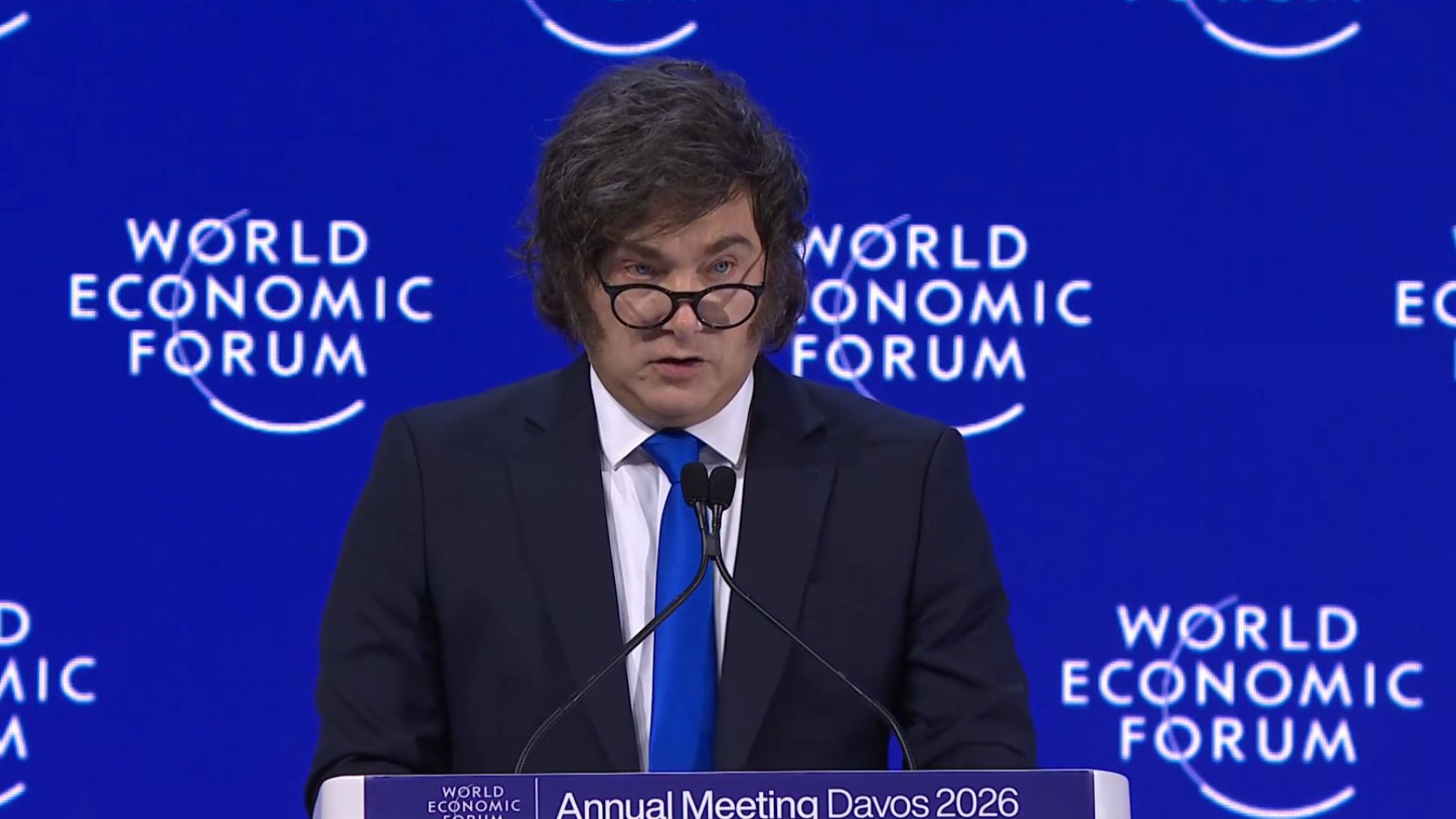 Milei en Davos: "El capitalismo de libre comercio es el único sistema justo"