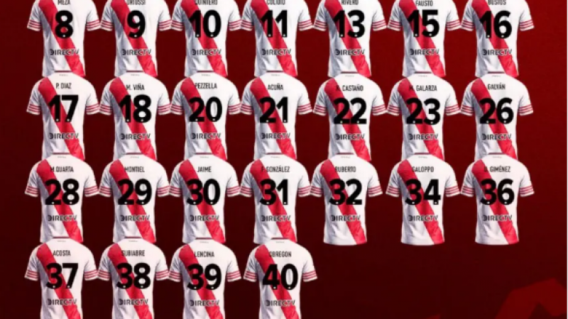 River presentó los dorsales de las camisetas para este 2026