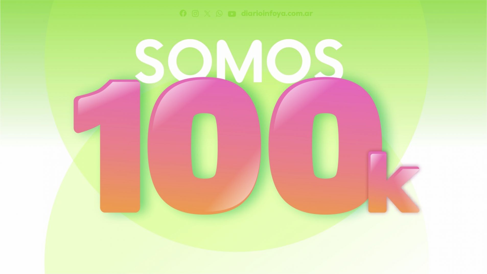 No paramos de crecer: somos 100 mil seguidores en Instagram