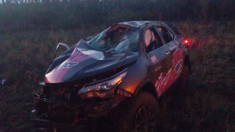 Volcó una camioneta en la que viajaba una familia sanrafaelina