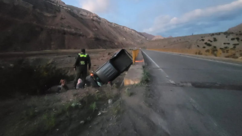 Otro vuelco, ahora en la ruta hacia Chile