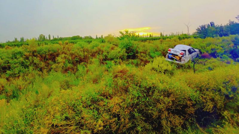 Cinco lesionados en un vuelco sobre la ruta 143