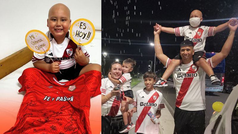 Un luchador: Juanfer tuvo su última quimio y regresó a casa