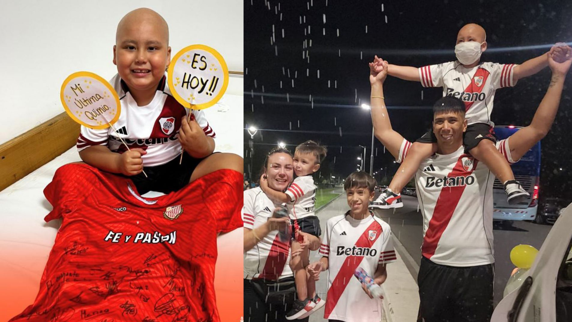 Un luchador: Juanfer tuvo su última quimio y regresó a casa