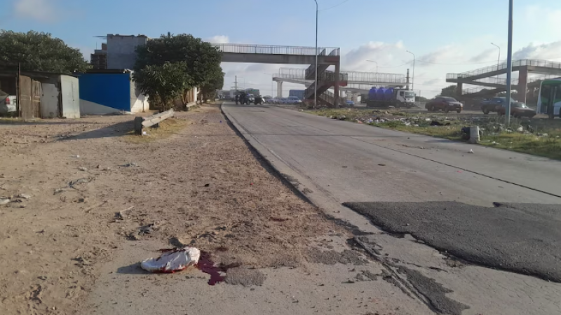 Video:Una policía atropelló a un ladrón que se metió en plena autopista