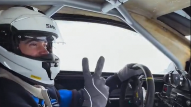 Así manejó Franco Colapinto en la nieve en Andorra (video)