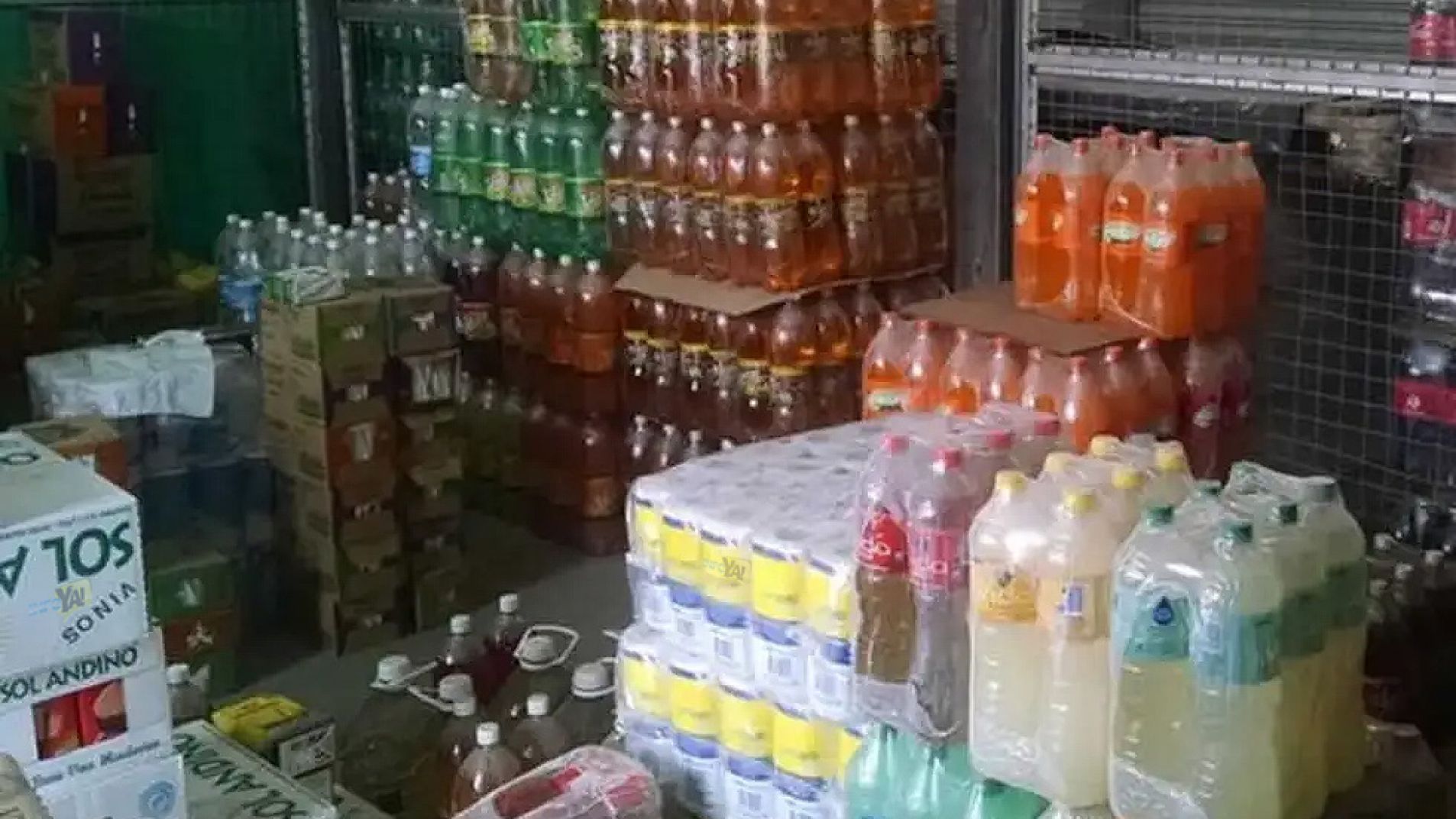 Ladrones sedientos robaron gaseosas de un comercio mayorista