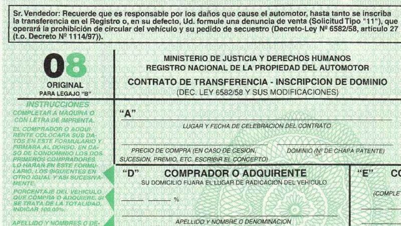 Automotor: eliminaron 60 formularios que ahorrarían "$20.000 por trámite"
