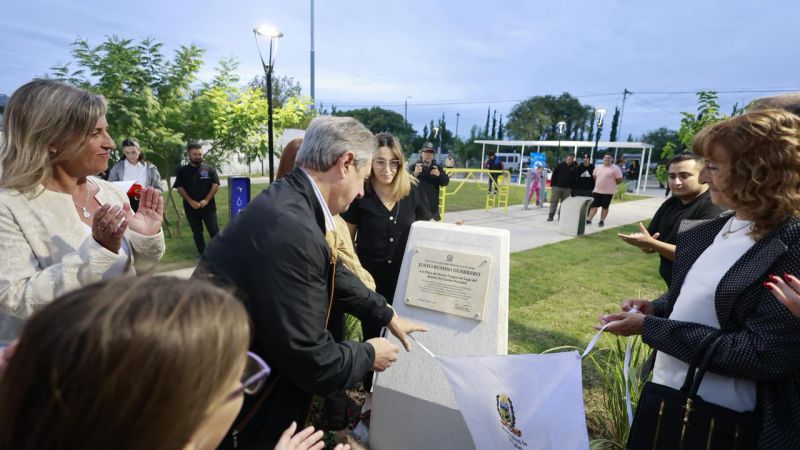 El municipio inauguró la plaza que lleva el nombre de un Veterano de Malvinas