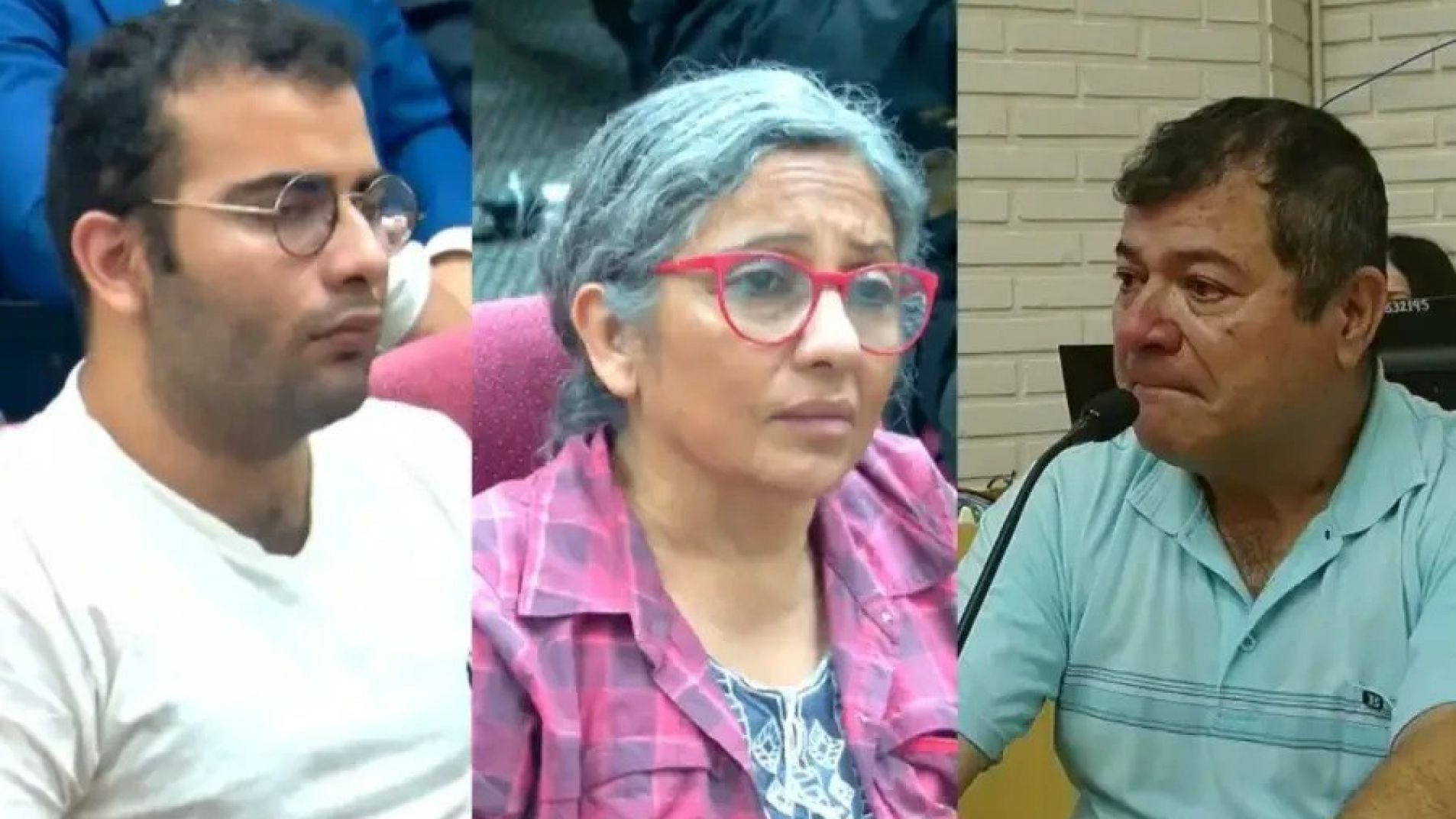 César Sena y sus padres Emerenciano Sena y Marcela Acuña.