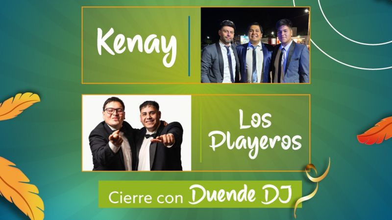 Los Playeros y Kenay estarán en los festejos de Carnaval en Monte Comán