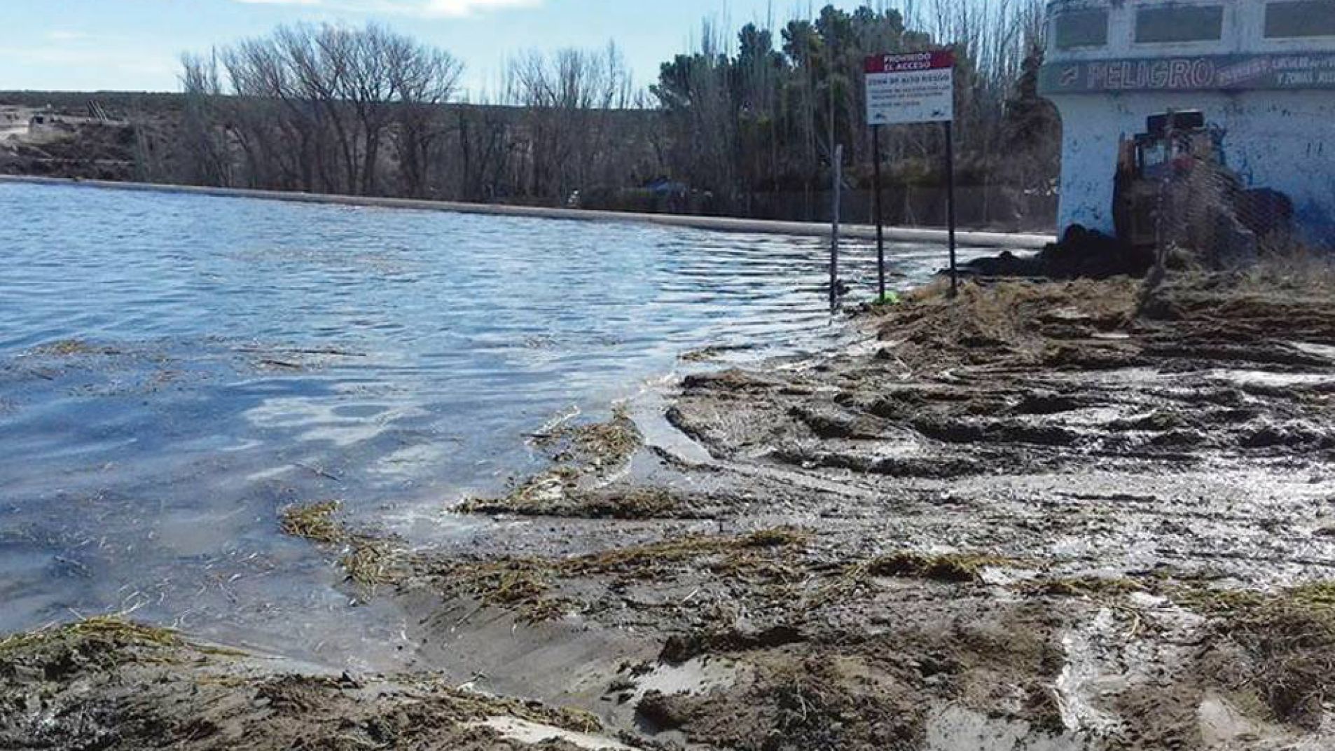 El embalse se encuentra con una cota muy baja.
