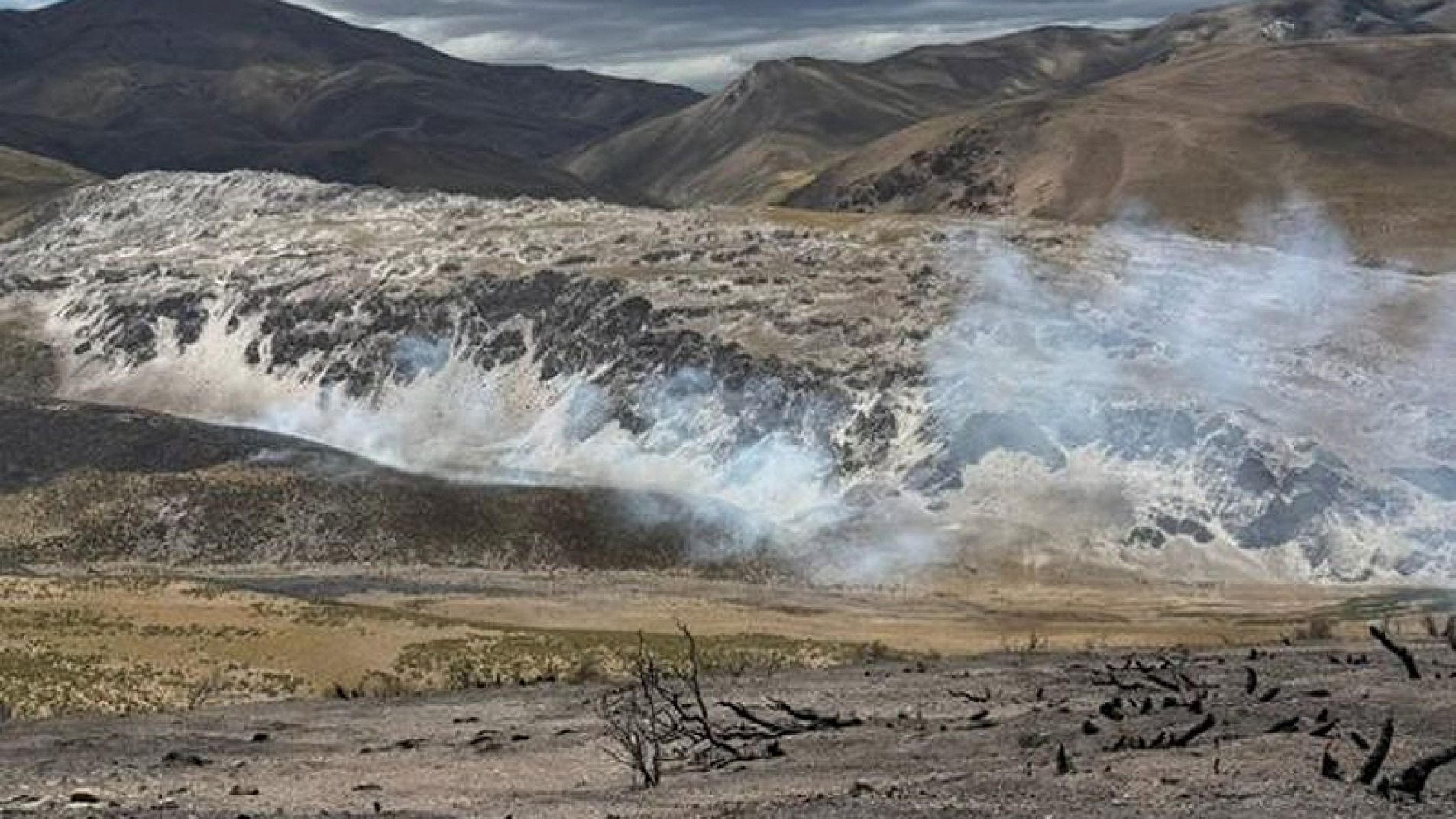 Un incendio provocado por un hombre afectó 2500 hectáreas