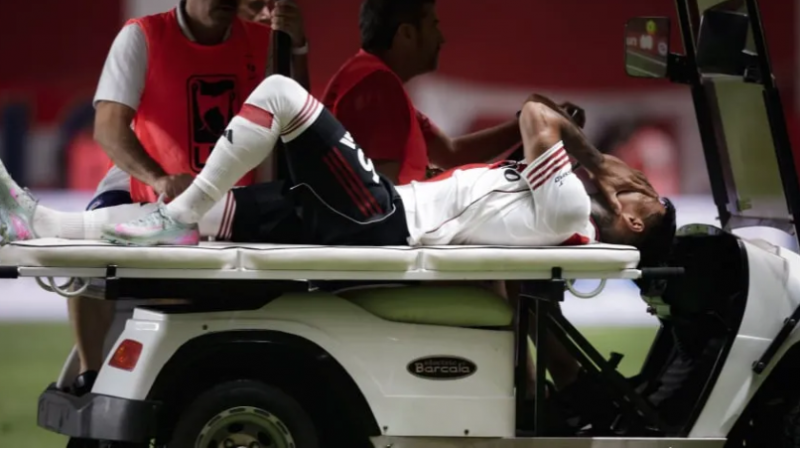 Portillo se rompió el ligamento cruzado anterior