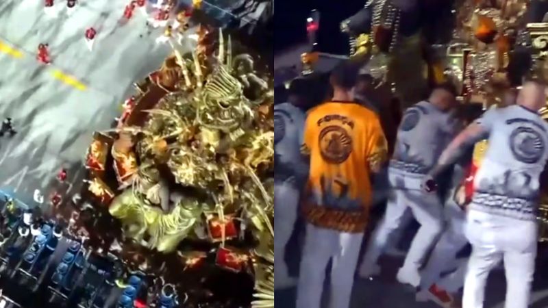 Carnaval Río de Janeiro: una carroza fuera de control aplastó a tres personas