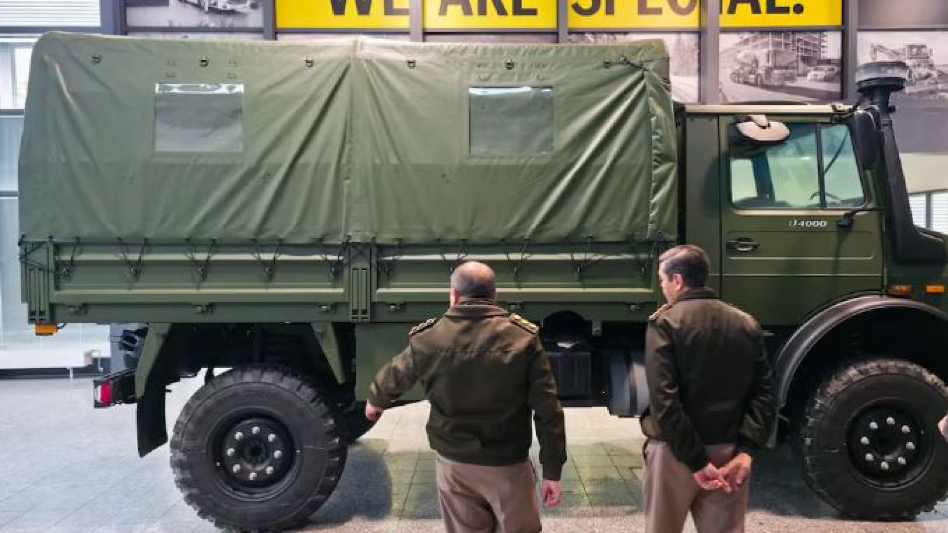 Los nuevos camiones Unimog adquiridos por el Ejército