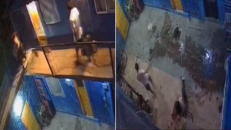 Video: un hombre mató a su pareja con un cuchillo de carnicero