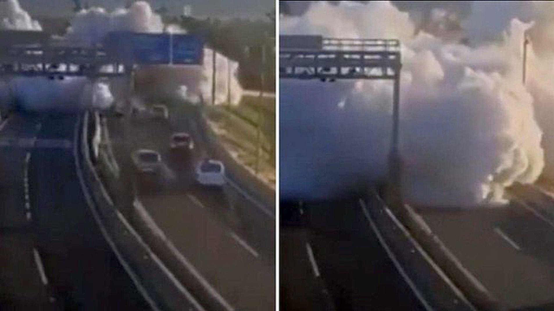 Primero se expandió una nube de gas y luego sobrevino la explosión.