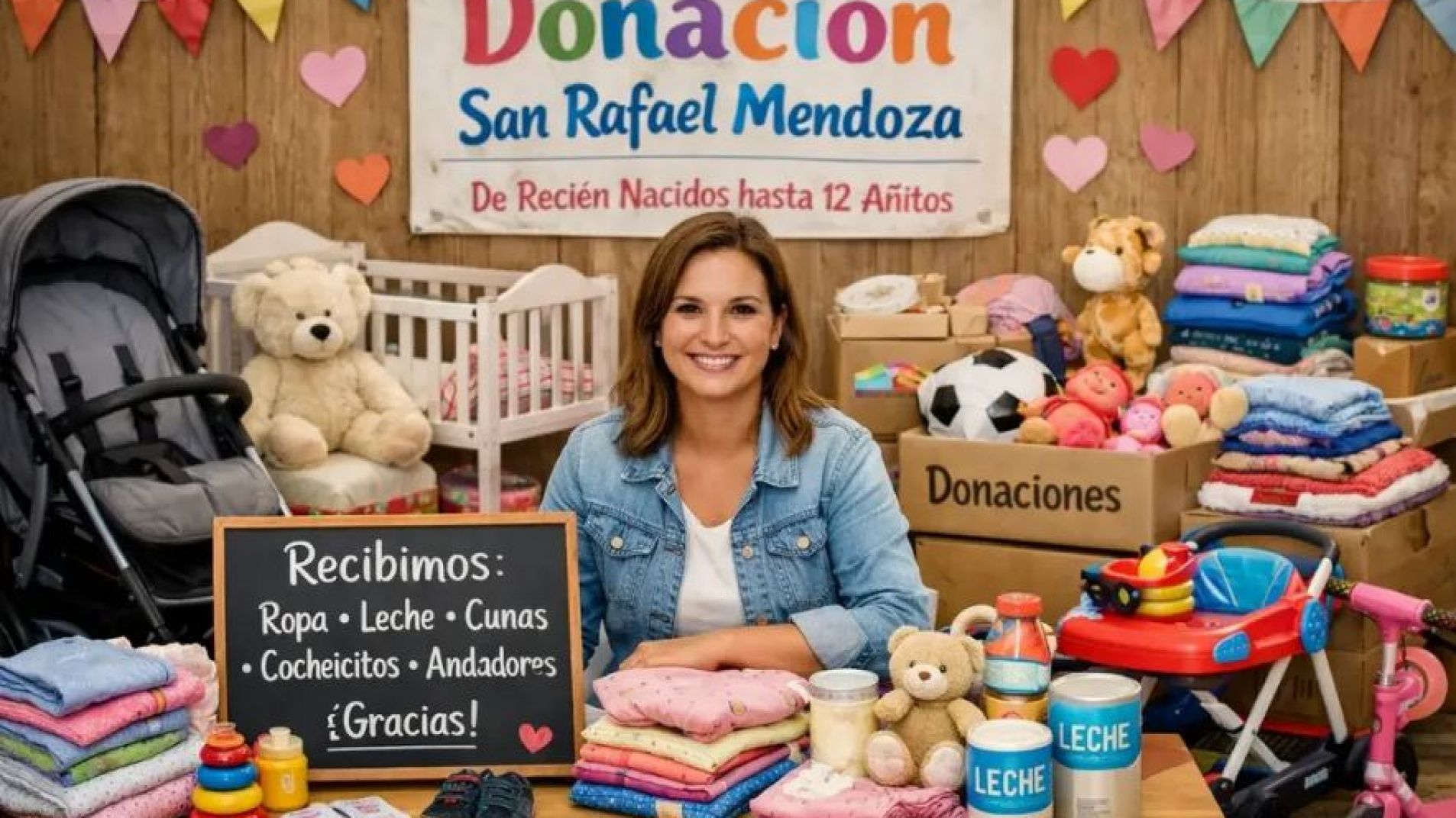 Una joven fundó "Donación en San Rafael" para ayudar a niños y niñas