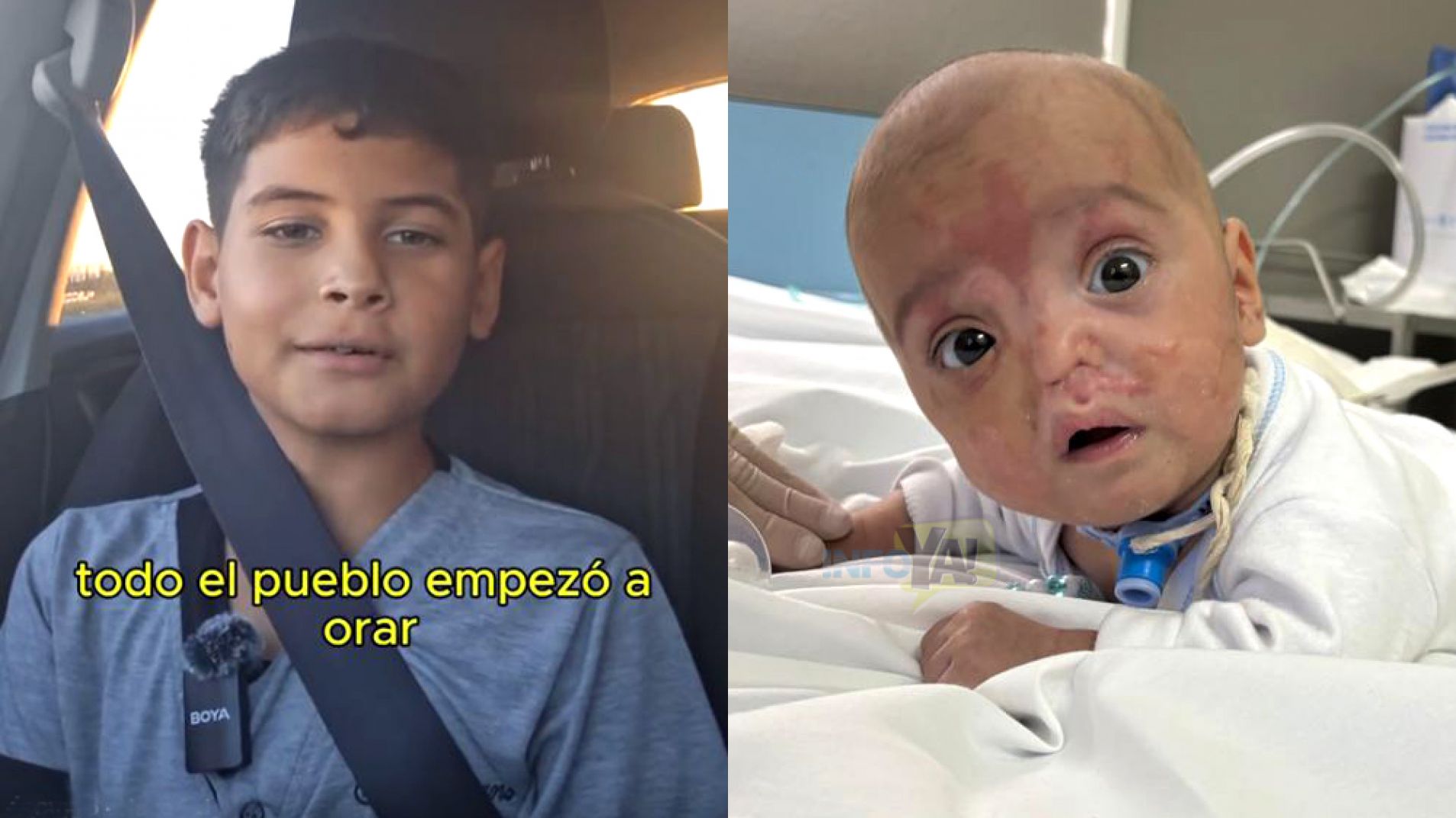 Carlitos, el niño de la reflexión, y Benja, el bebé que lucha por su vida.