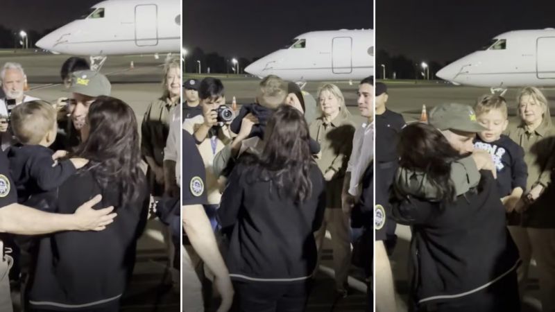 El emotivo reencuentro de Nahuel Gallo con su familia tras 448 días (Video)