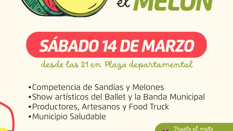 Anunciaron las fechas del festival del Melón y la Sandía