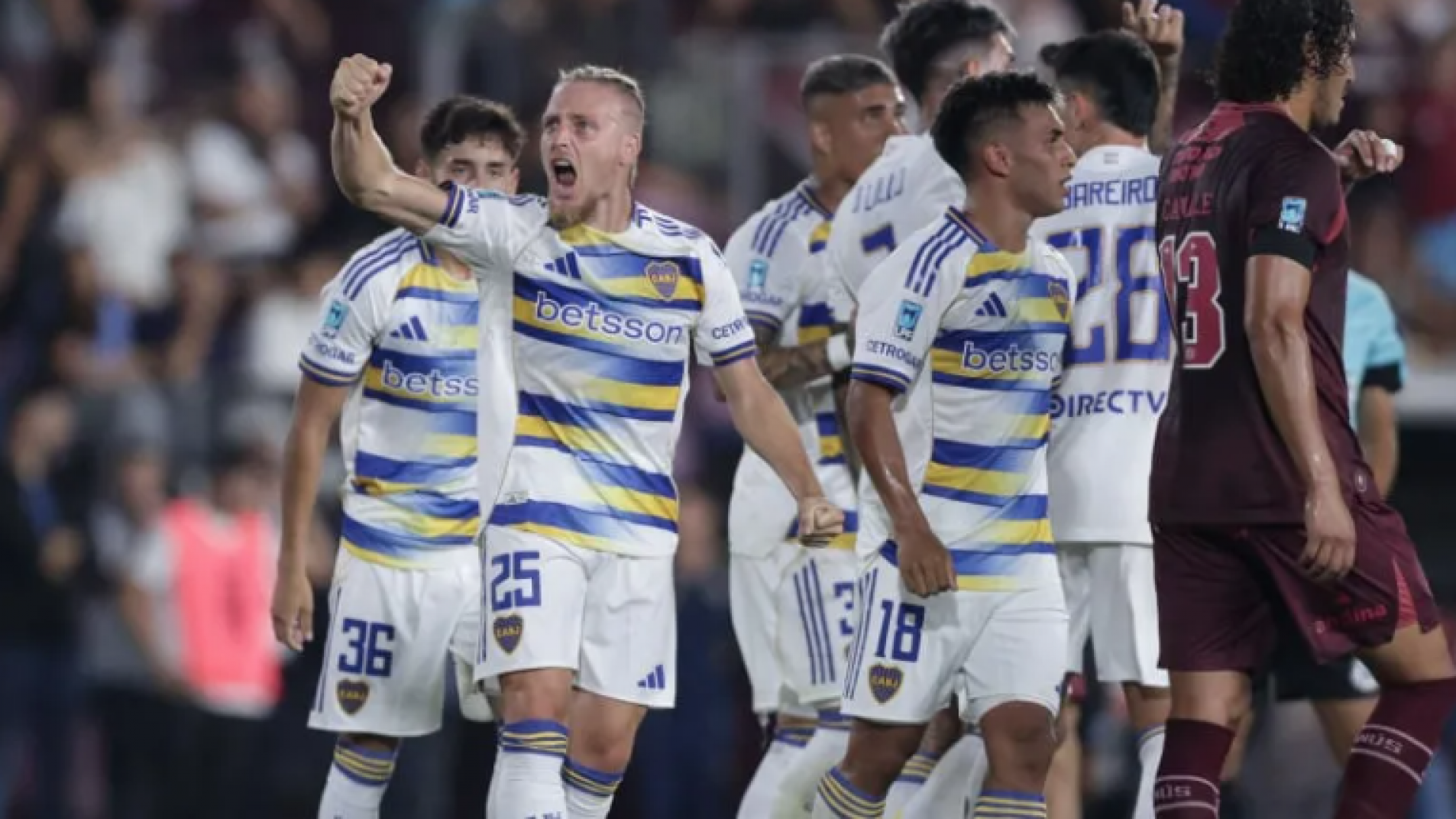 Boca volvió al triunfo y goleó a Lanús