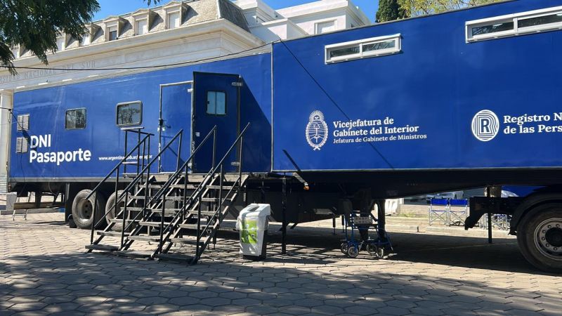 Llega a San Rafael el camión del Renaper para renovar el DNI en 24 horas
