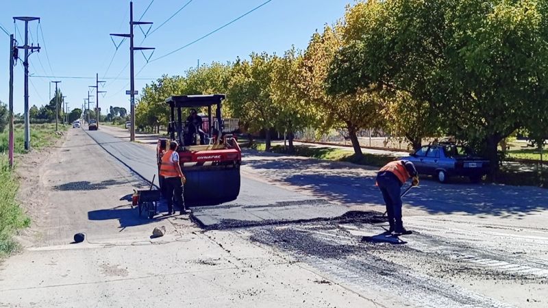 Asfalto: el Municipio coloca la carpeta definitiva en avenida El Libertador