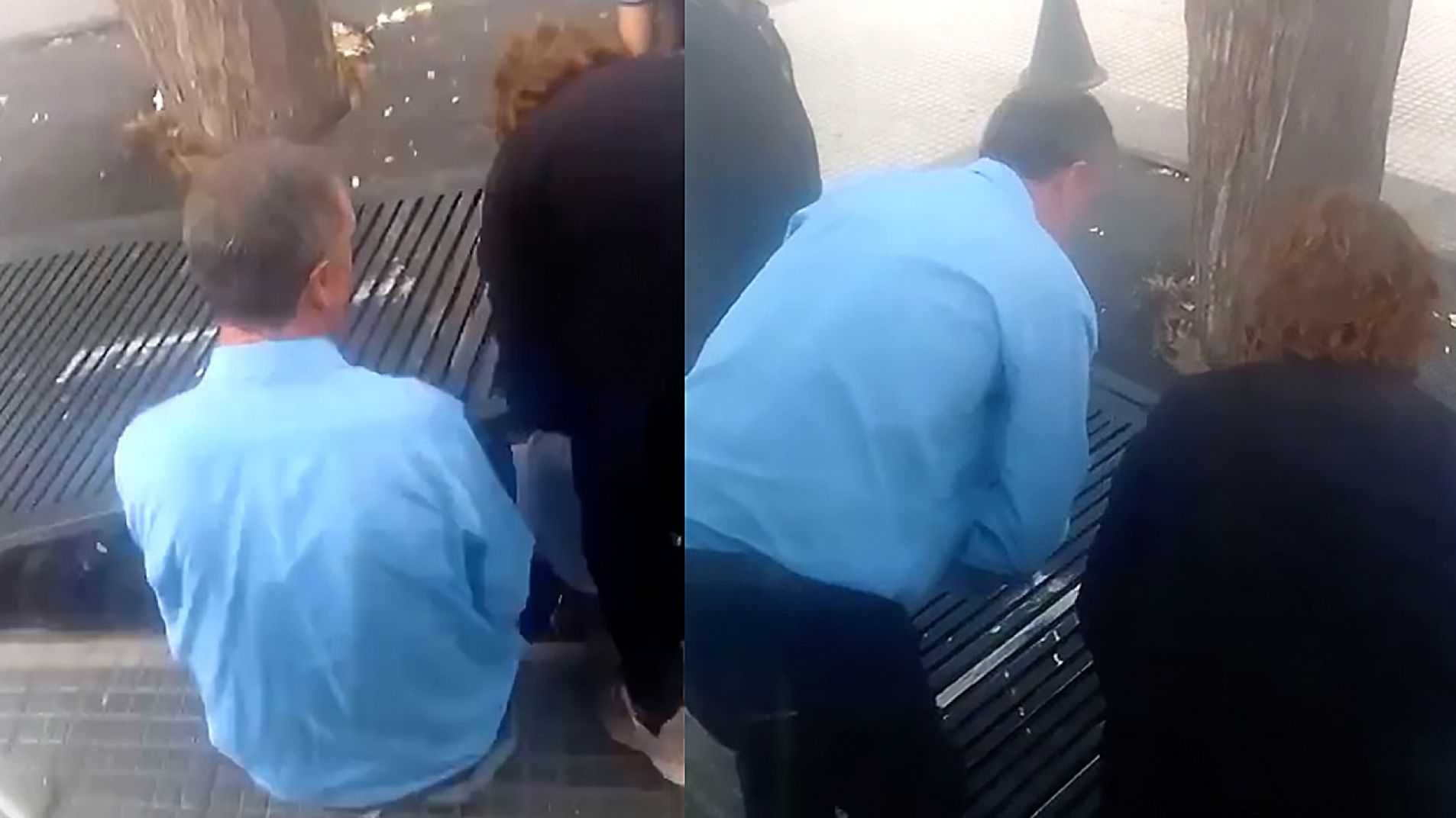 Un chofer auxilió a un alumno al que se le cayeron los abonos en un desagüe pluvial