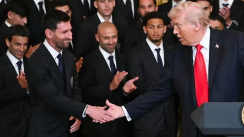 Messi e Inter Miami fueron recibidos por Trump