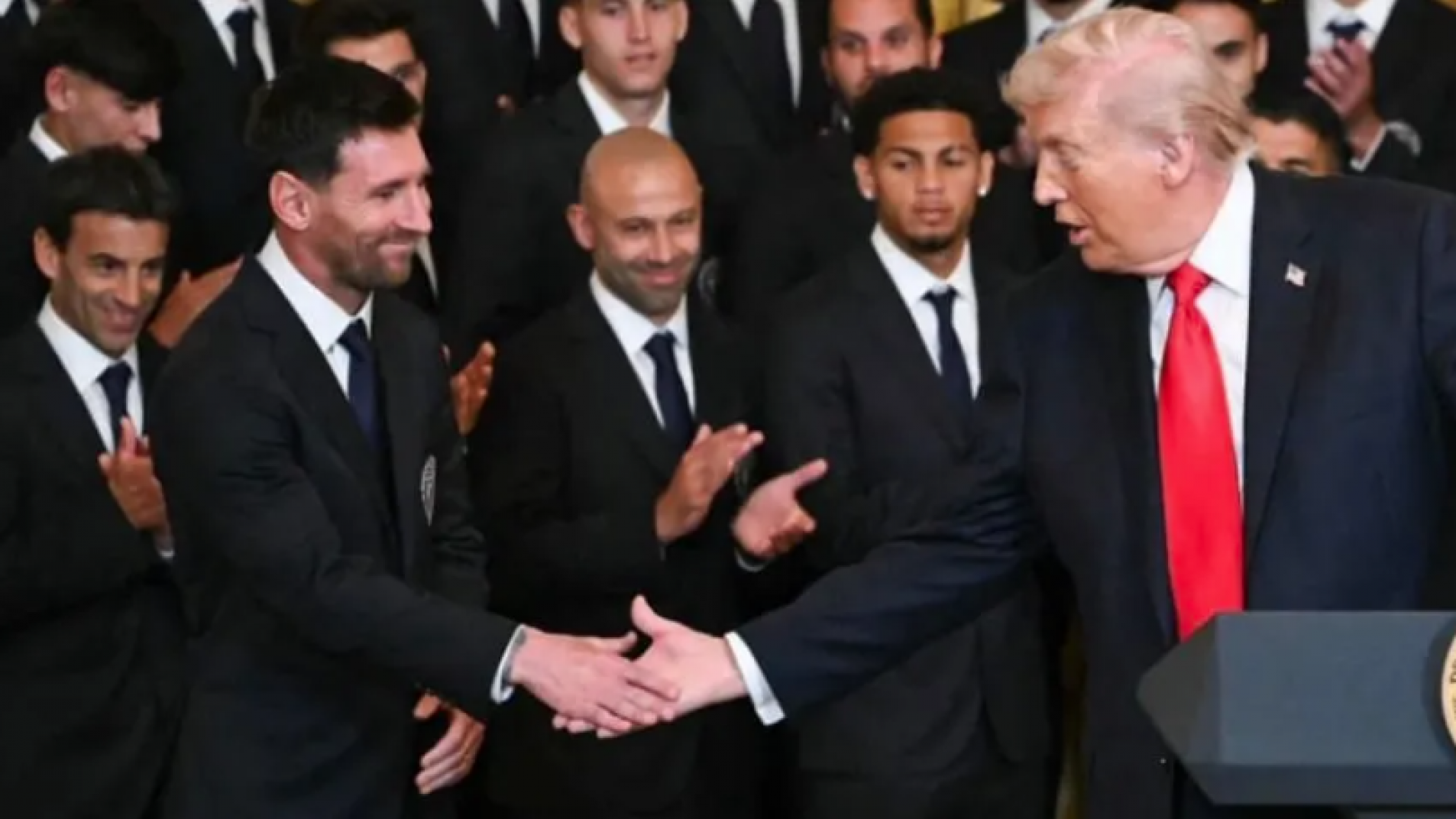 Messi e Inter Miami fueron recibidos por Trump