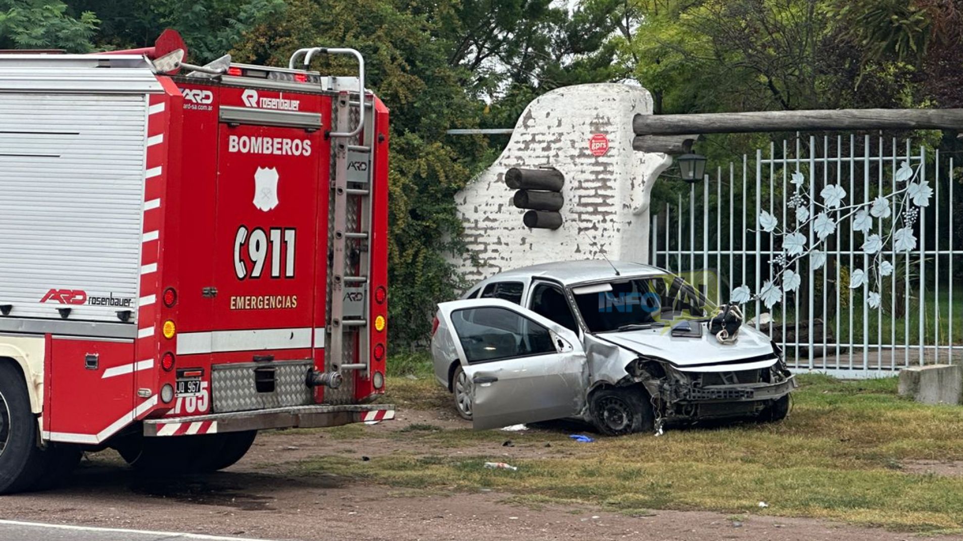 Grave accidente en Las Paredes: una mujer fue trasladada al Schestakow