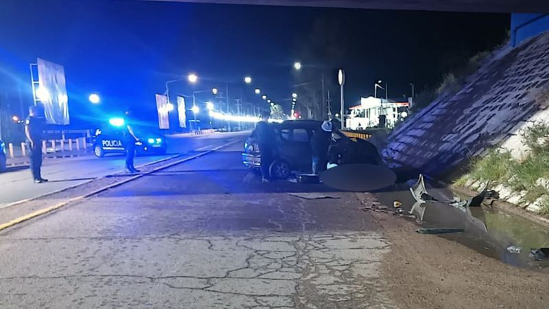 Accidente fatal esta madrugada sobre ruta 7 en el acceso Este de Mendoza