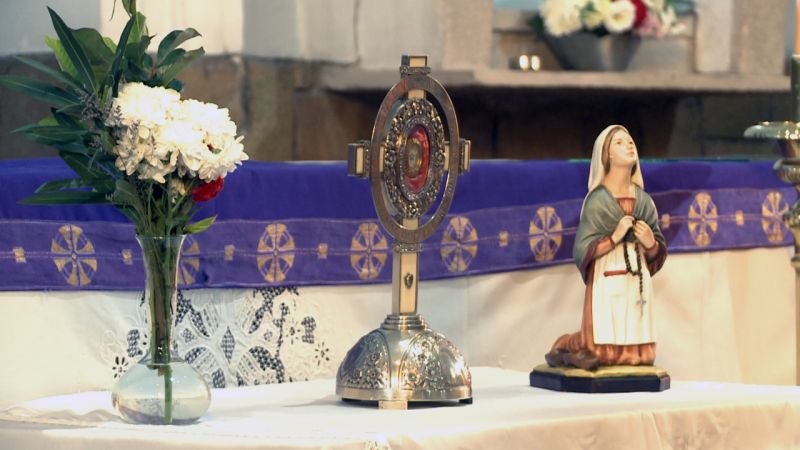 Las reliquias de la santa que vio a la Virgen de Lourdes en San Rafael