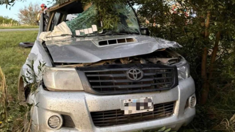 En un vuelco fatal murió el padre y un bebé de un año