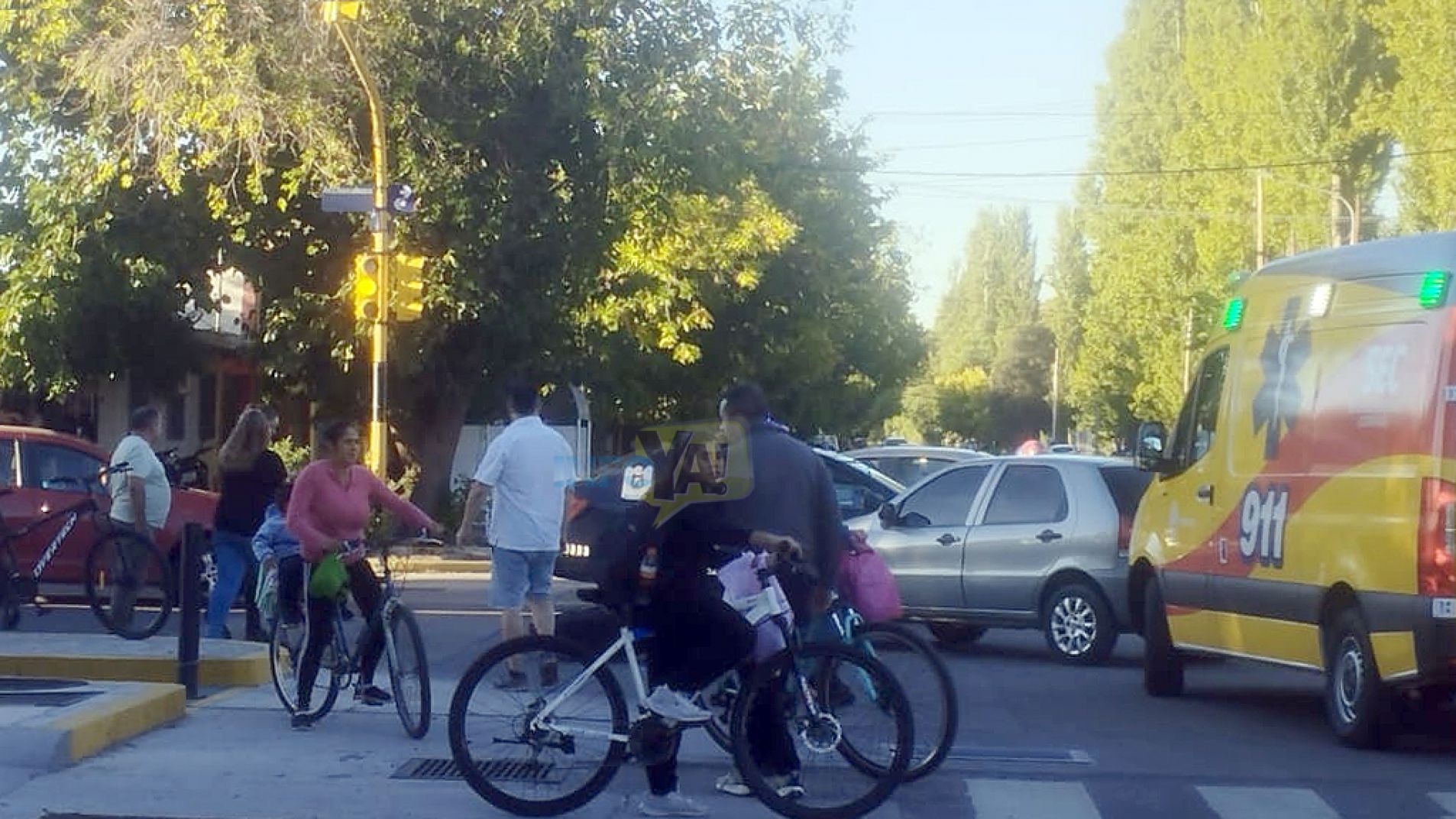 El accidente ocurrió este lunes a media tarde.