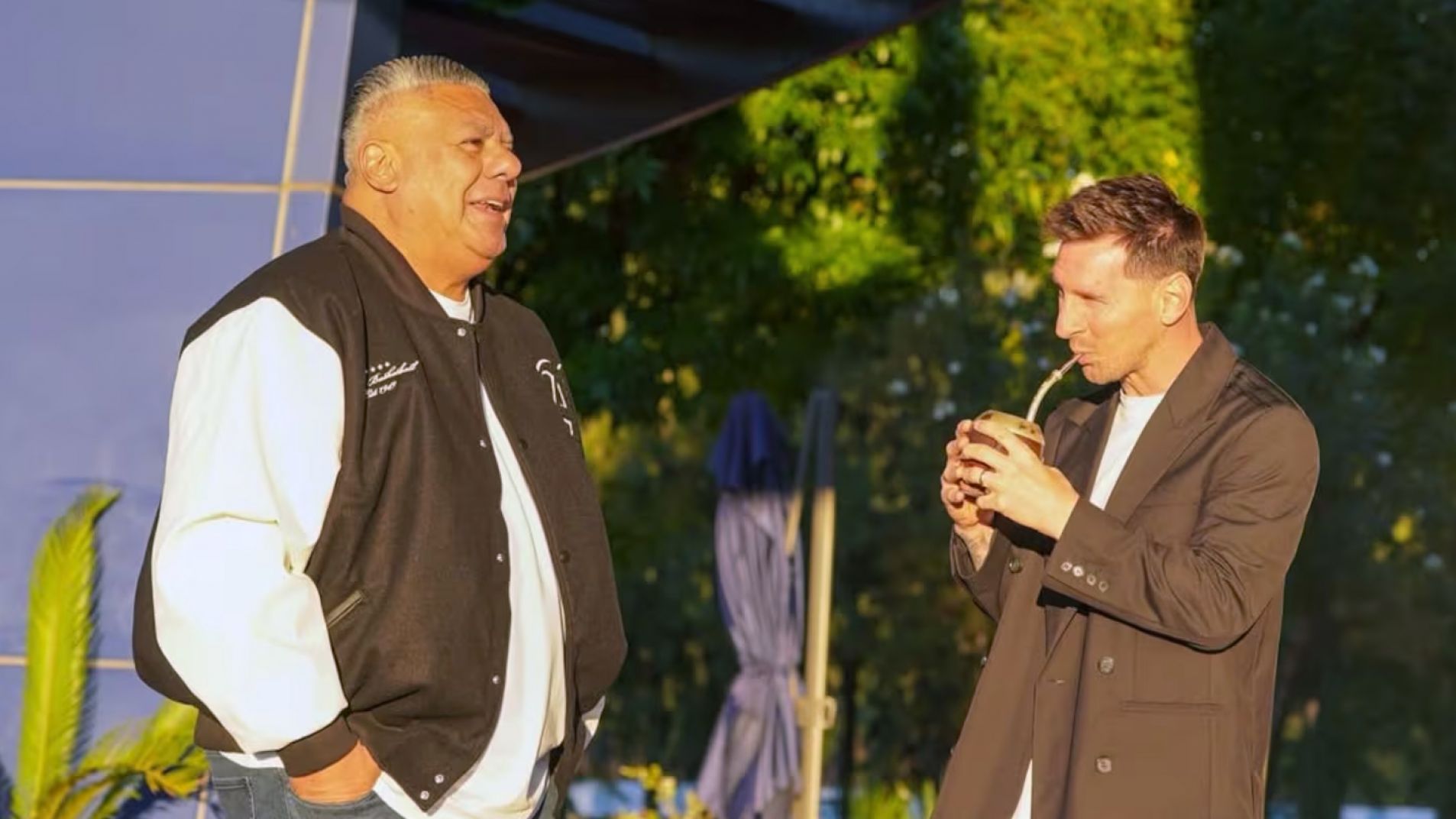 Messi se mostró con "Chiqui" Tapia en medio del escándalo en la AFA