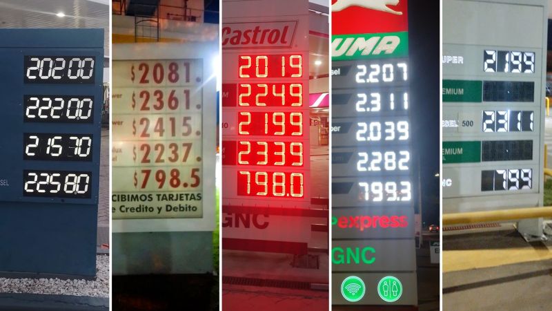 Combustibles: tras reiteradas subas, en ningún lado se vende a menos de $2.000